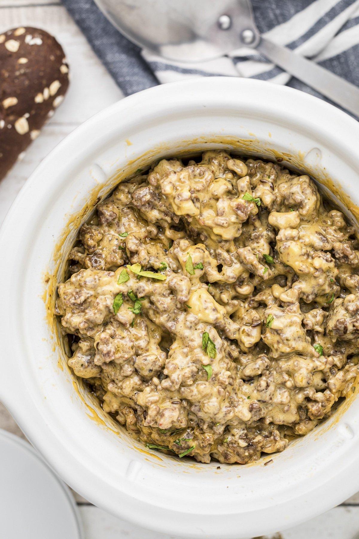 **Cottura Lenta: Pasticcio Malizioso** 2 Hanky Panky dip da vicino.