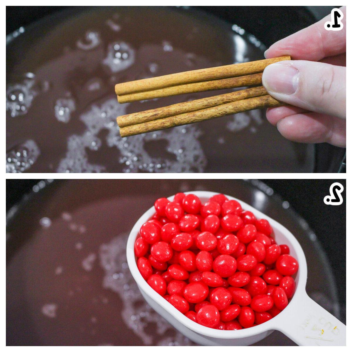 **Punch Piccante alla Cannella per Slow Cooker** 4 come aggiungere gli ingredienti per il punch rosso caldo