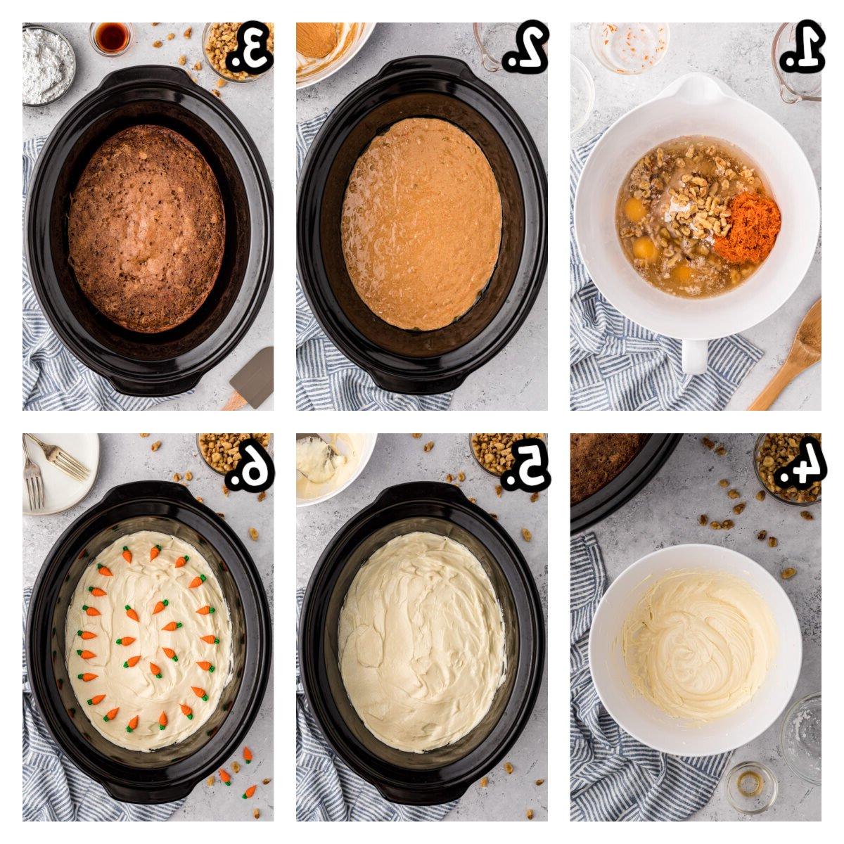 Torta di carote nella Slow Cooker 4 Sei immagini su come fare la torta di carote nella slow cooker.