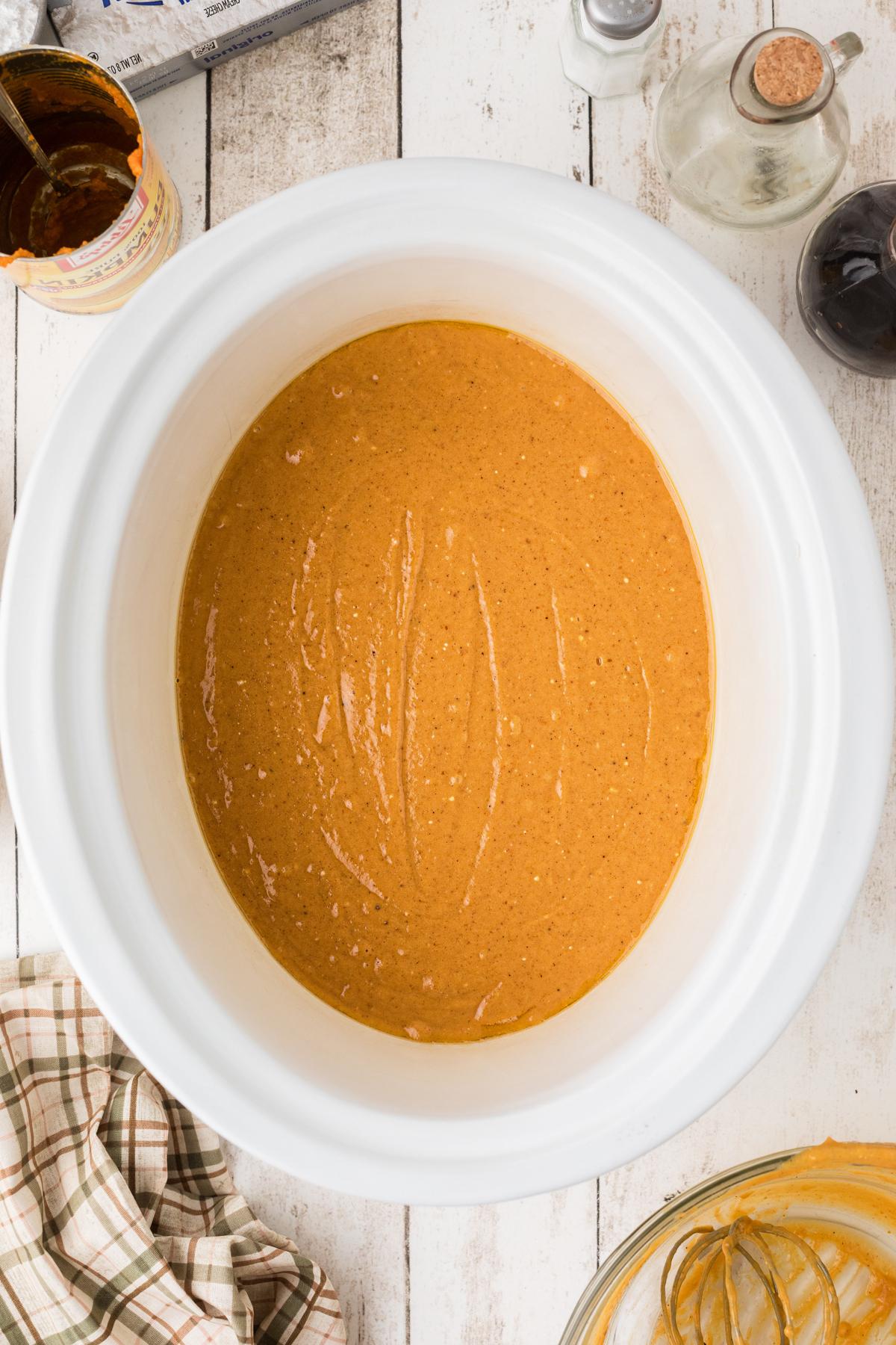 Quadrotti di Zucca Cotti Lentamente 5 Ripieno di barrette di zucca in una slow cooker.