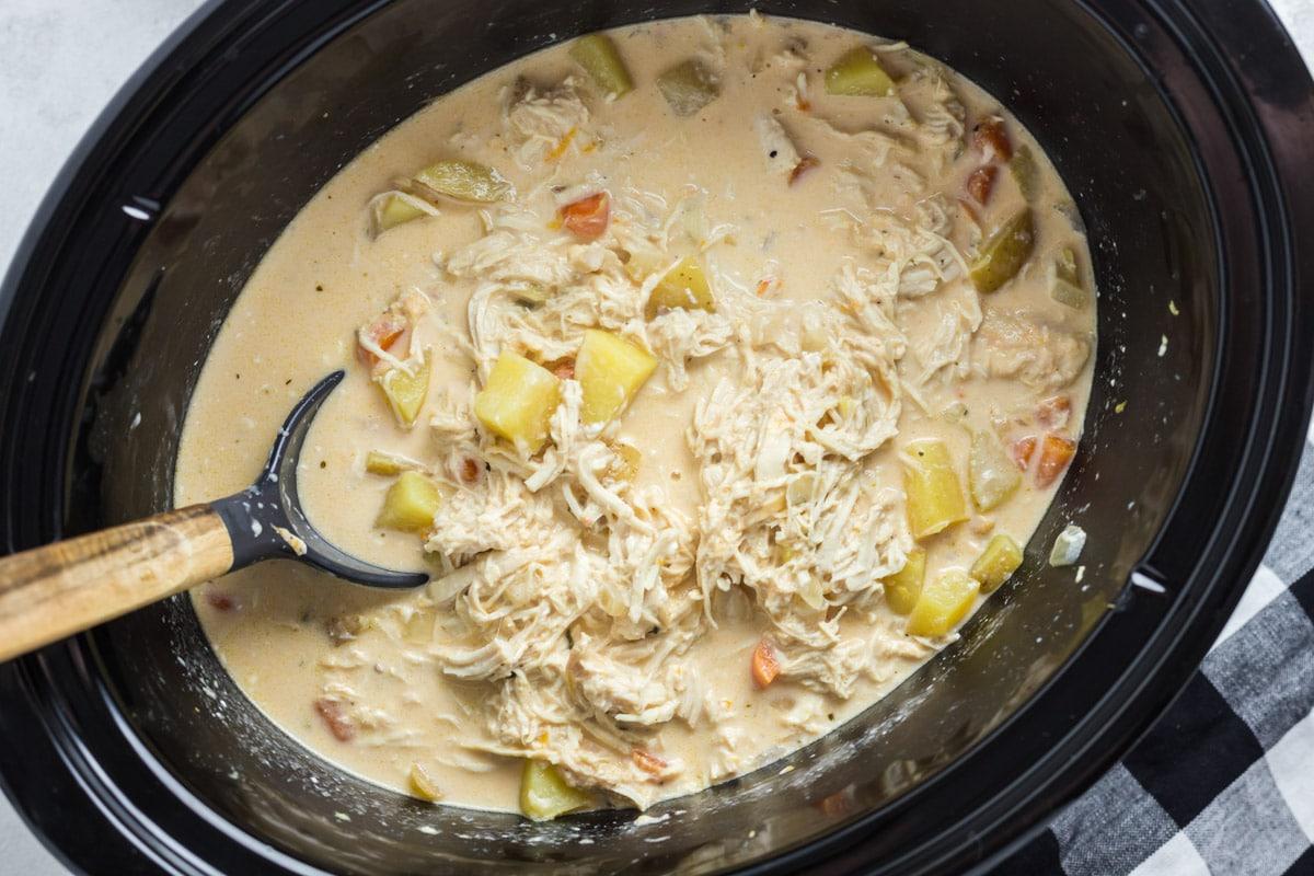 Zuppa di Pollo alla Buffalo a Cottura Lenta 5 zuppa di pollo buffalo cremosa appena cucinata