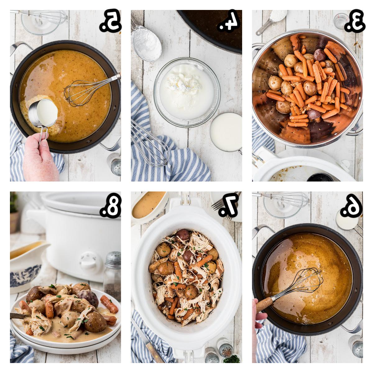 6 immagini su come finire il pollo italiano con salsa nella slow cooker.