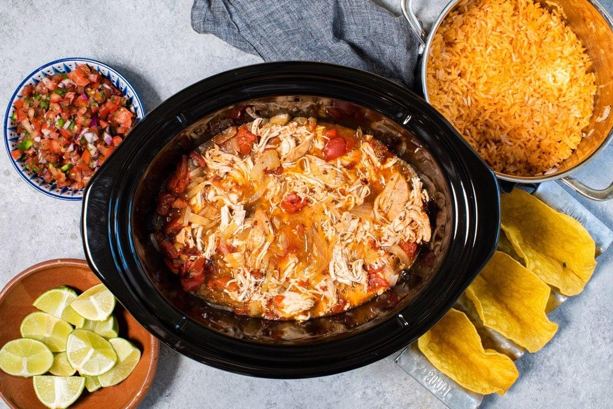 Pollo Tinga a Cottura Lenta 6 Pollo tinga sfilacciato