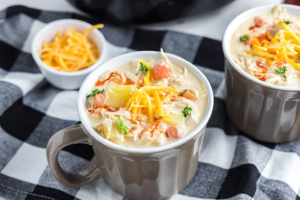 Zuppa di Pollo alla Buffalo a Cottura Lenta 7 2 ciotole di zuppa di pollo buffalo