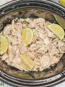 **Pollo al Coriandolo e Lime a Cottura Lenta** 9 pollo al coriandolo e lime sfilacciato nella crockpot