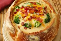 Bacon Broccoli Cheddar Bread Bowl Bliss