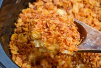 Slow Cooker Golden Cheesy Hash Brown Casserole