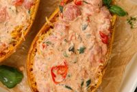 Creamy Boursin Spaghetti Squash