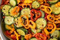 Fresh Cucumber & Bell Pepper Salad