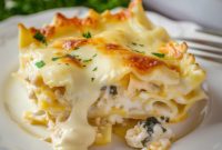 Creamy White Chicken Lasagna Made Easy in Your Slow Cooker
