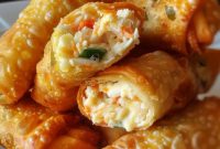 Crispy Crab Rangoon Egg Rolls in Minutes
