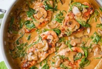 Ultimate Creamy Spinach Mushroom Chicken