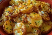 Crispy Oven Roasted Potatoes with Onions