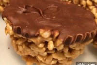 Chocolate Krispie Peanut Butter Bites