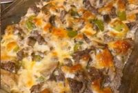 Philly Cheese Steak Casserole Gourmet Flavor On A Dime
