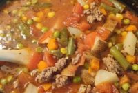 Grandma’s Comforting Hamburger Vegetable Soup