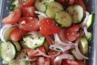 Zesty Marinated Cucumber, Tomato & Onion Medley