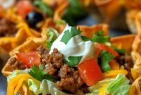 The Ultimate Party Appetizer Irresistible Taco Salad Cups