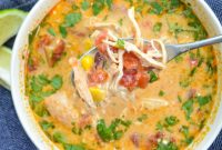 One-Pot Creamy Chicken Tortilla Soup