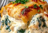 Velvety Chicken and Spinach Casserole with Cream Cheese