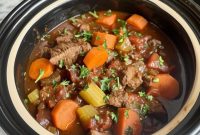Easy 5-Ingredient Slow Cooker Beef Stew
