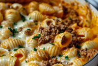 Hearty Creamy Beef Shells