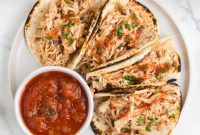 Easy Slow Cooker Salsa Chicken Tacos