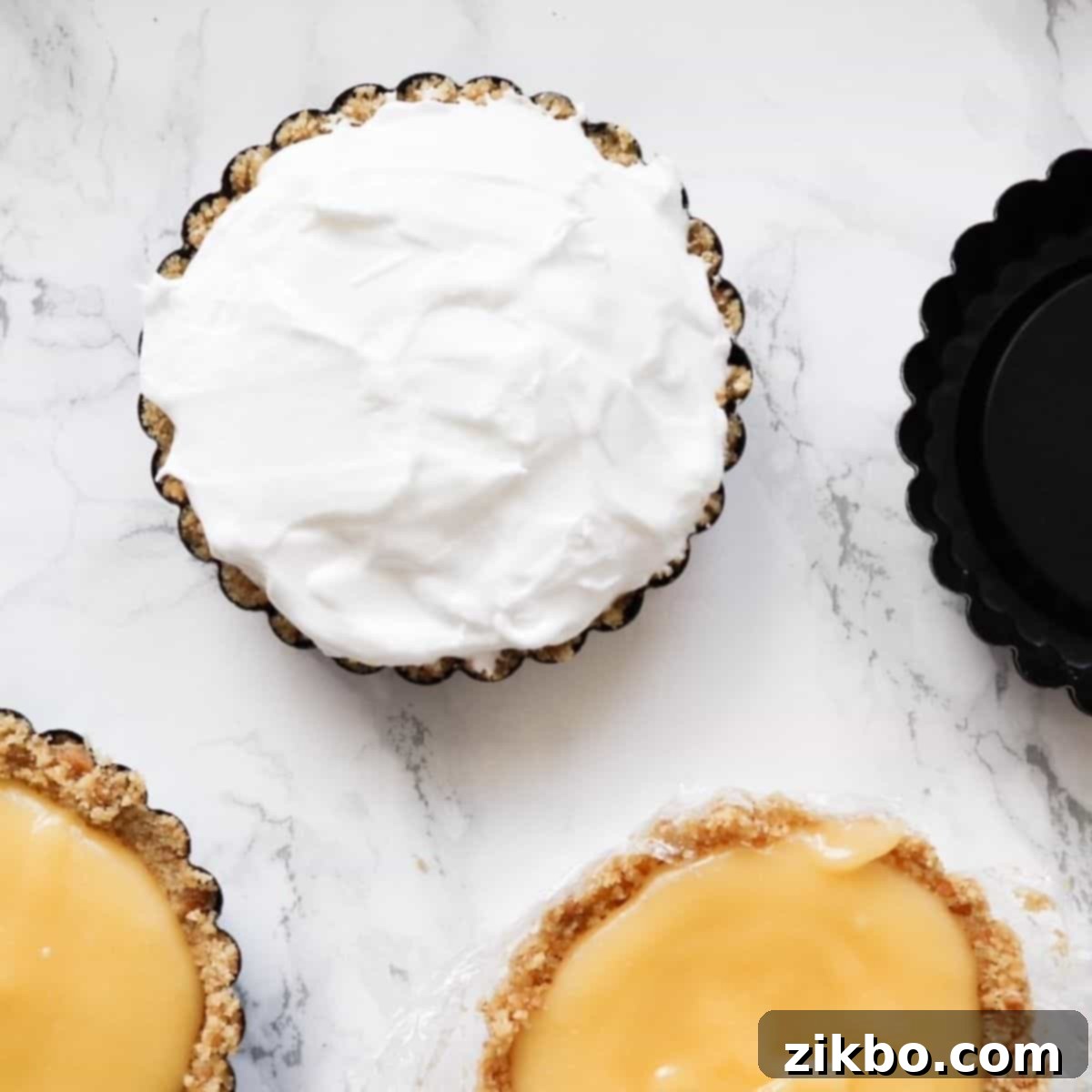Yummy no-bake lemon meringue pie, saving effort on a baked crust