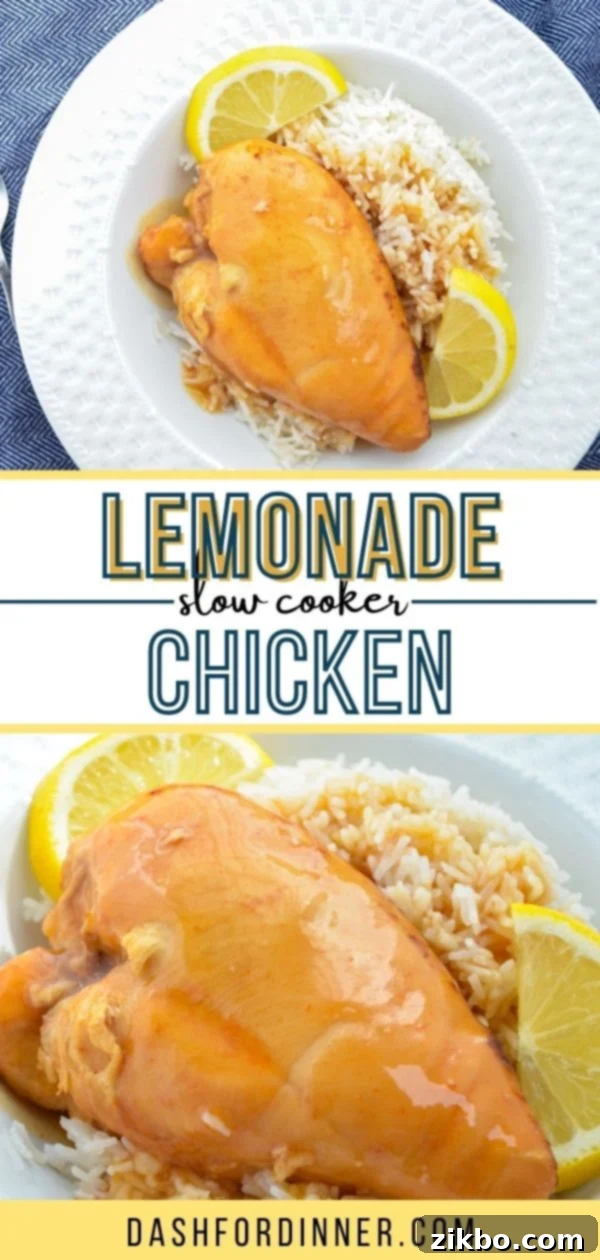 Slow cooker lemonade chicken