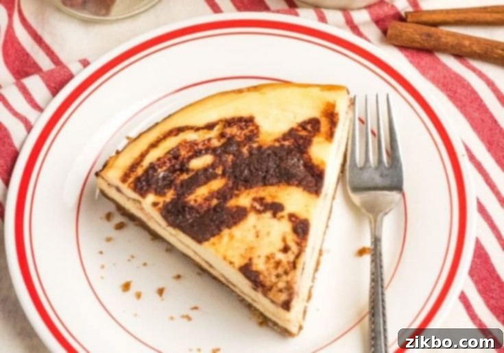 Decadent Instant Pot Cinnamon Roll Cheesecake, a fusion of two classic treats.