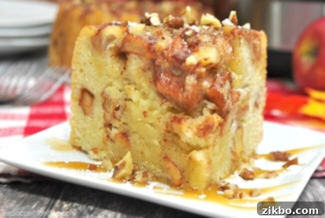 Fluffy Instant Pot Apple Cake with a hint of orange juice.