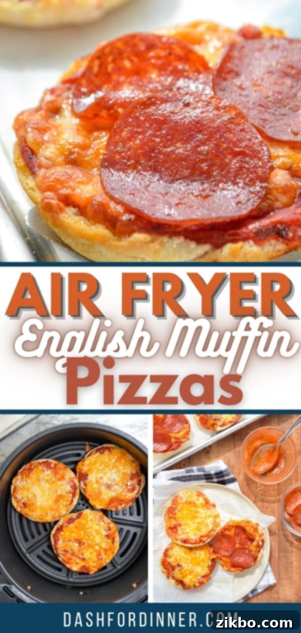 Air Fryer English Muffin Pizzas