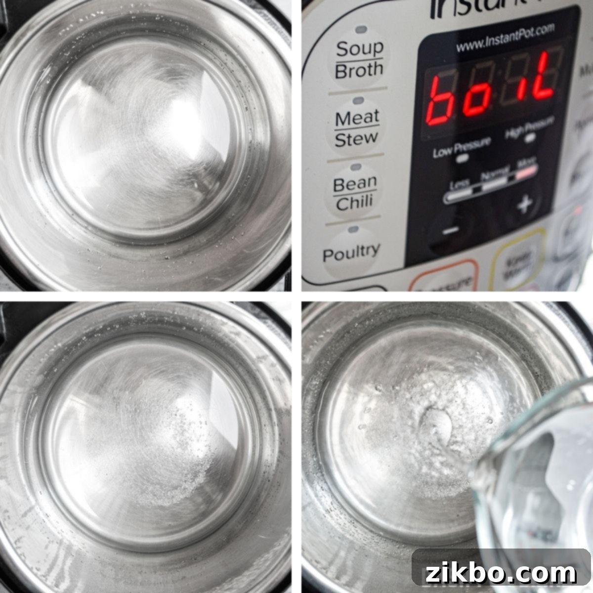 Instant Pot Fast Pickles 6 How to make pickles in the Instant Pot, showing the brine being prepared.
