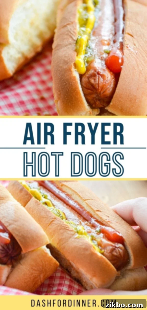 Air Fryer Hot Dogs