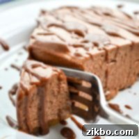A slice of no bake nutella pie.