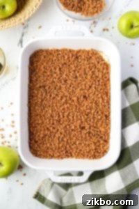 A caramel dip covered with toffee bits.