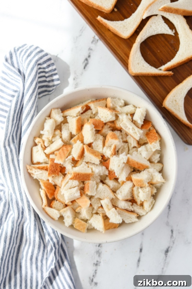 A bowl of leftover bread pieces.