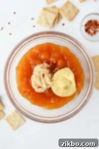 Adding Dijon mustard and horseradish to apricot preserves