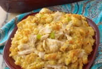Effortless Southern Comfort Chicken and Dressing Casserole