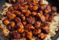 Honey BBQ Chicken and Rice Skillet: A Sweet & Savory One-Pan Meal
