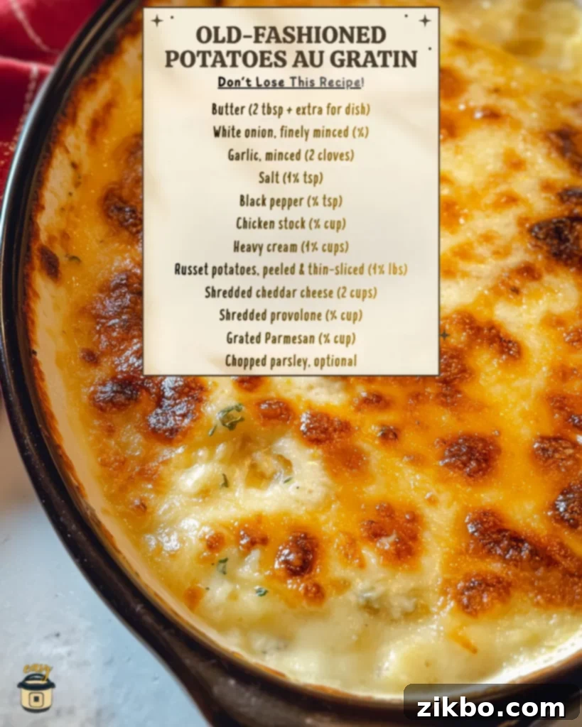 Ruth's Chris-Inspired Potatoes au Gratin: A Foolproof Recipe 3 Cheesy Potatoes au Gratin