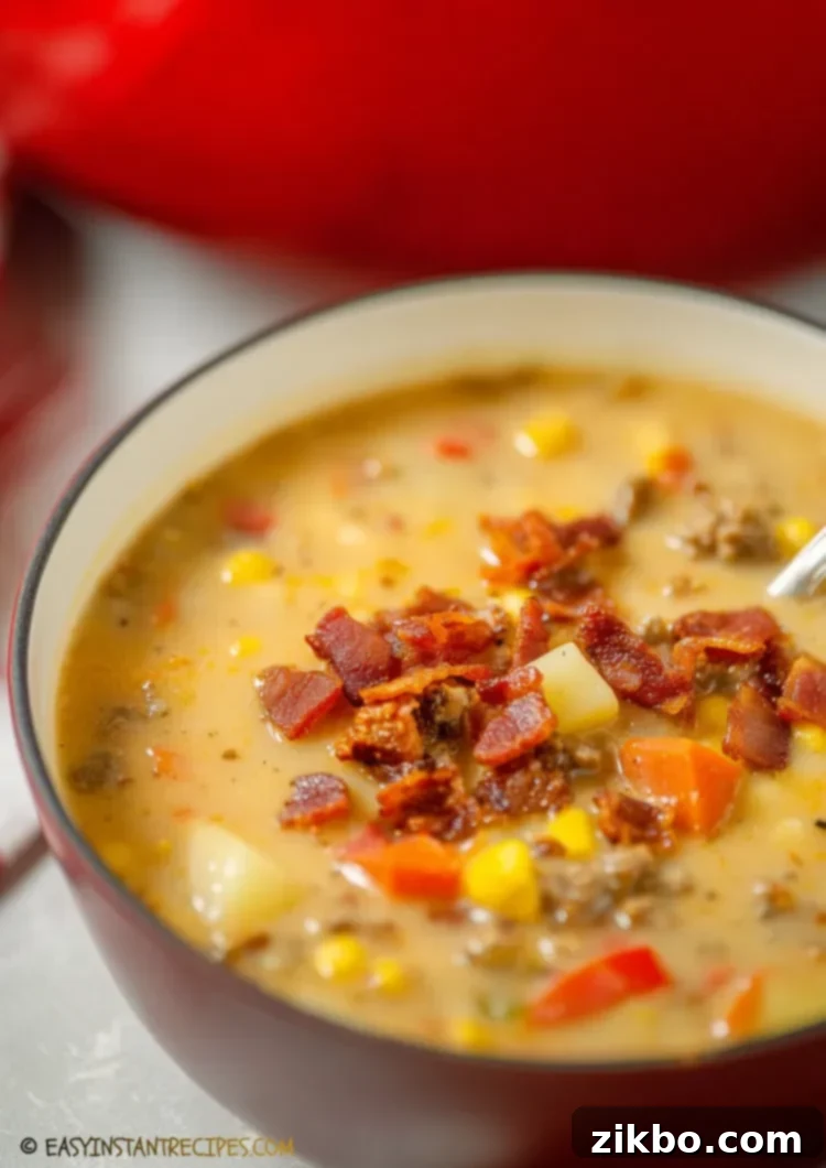 Hearty Cowboy Soup: A Creamy, Beefy Delight 3 Cowboy Soup Recipe: Creamy Beef & Potato Comfort Food